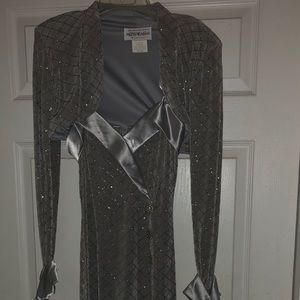 Beautiful Silver Formal Gown Dress